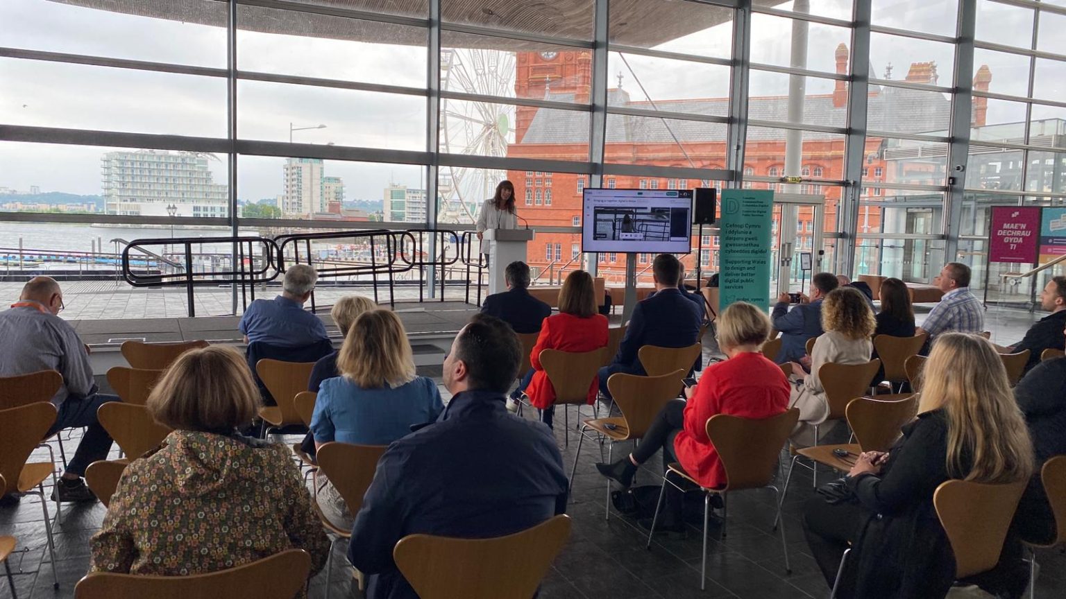 Haia’s platform in action at the Senedd.